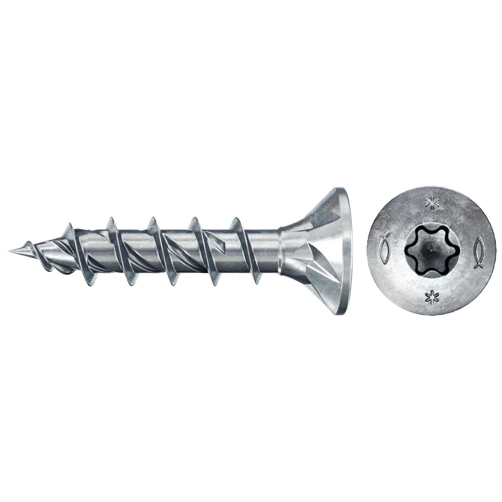 fischer Spanplattenschraube PowerFast FPF II CTF 5,0 x 30 BC 140 Senkkopf Innenstern TX Vollgew. - 577727