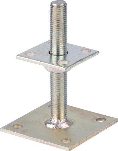 GAH Alberts I-Pfostenträger 70x70x100x100x150mm STA roh galvanisch,gelb verz - 218102