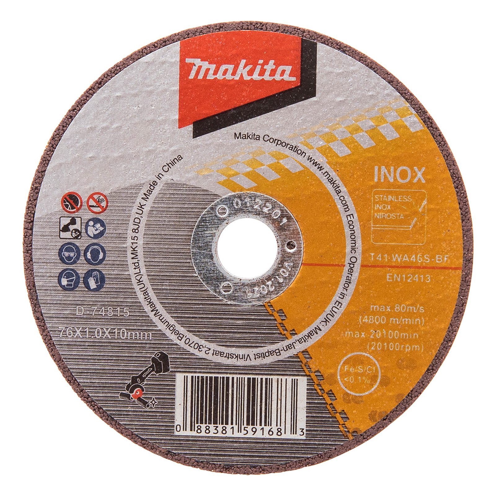 Makita Trennscheibe 76x1x10 mm 5 St. - D-74815-5