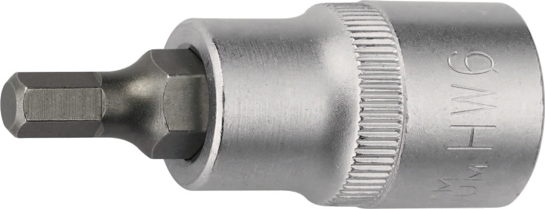 Steckschlüsseleinsatz 1/2 Zoll Innen-6-kant SW 17mm L.55mm TECWERK