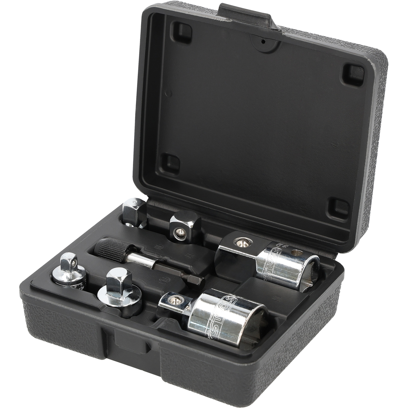 KS TOOLS 1/4"+3/8"+1/2"+3/4" CHROMEplus Vergrößerungs- und Reduzieradapter-Satz 7tlg. - 918.0707