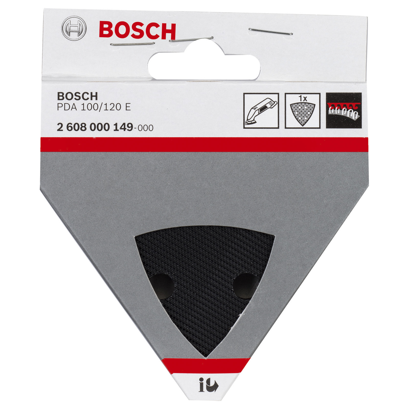 Bosch Schleifplatte für Dreieckschleifer PDA 100, PDA 120 E - 2608000149