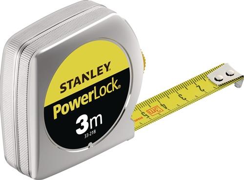 STANLEY Taschenrollbandmaß PowerLock L.10m B.25mm mm/cm EG II Ku.Clip lose - 1-33-442