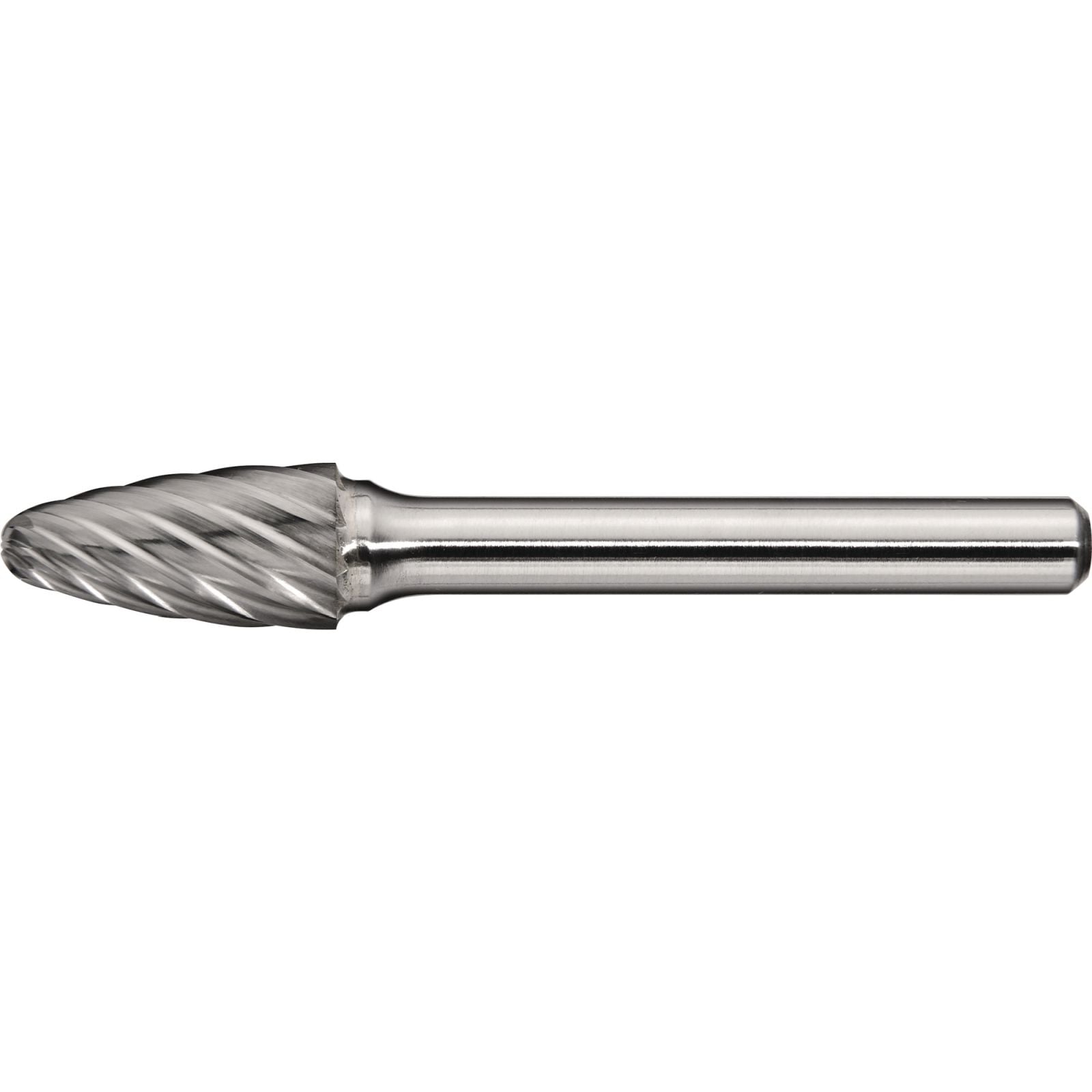 Frässtift RBF INOX D.6mm Kopf-L.18mm Schaft-D.6mm HM Verz.Normal,fein TECWERK