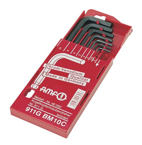 AMF Winkelschraubendrehersatz 911G-BM10 8tlg. in Schiebekassette - 46052