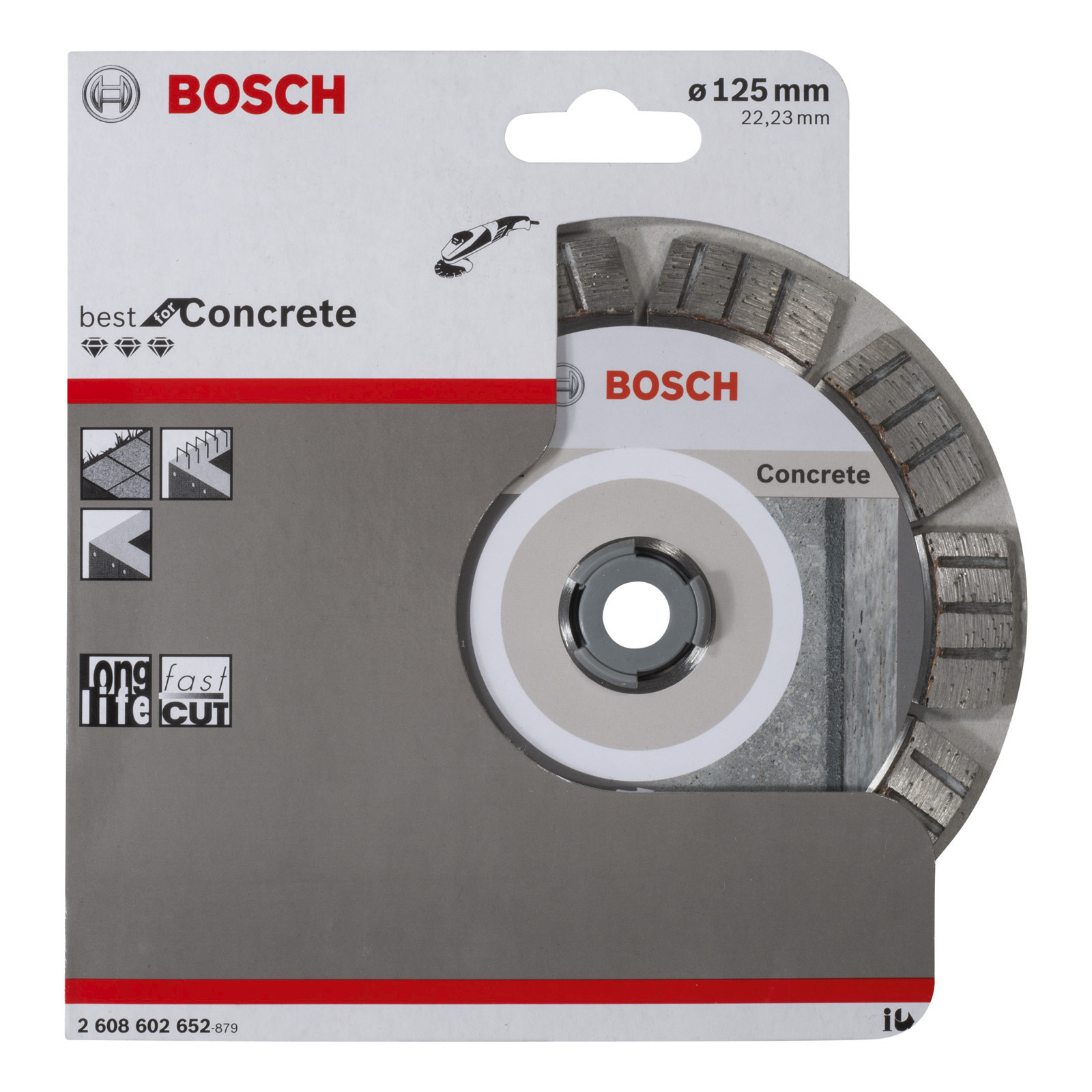 Bosch Diamanttrennscheibe Best for Concrete, 125 x 22,23 x 2,2 x 12 mm -2608602652