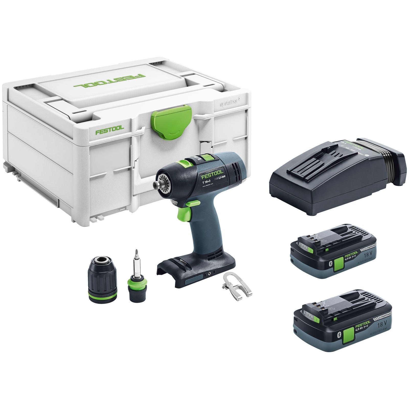 Festool Akku-Bohrschrauber T 18+3 HPC 4,0 I-Plus - 576446