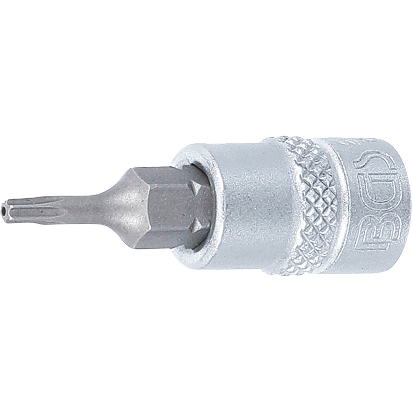 BGS Bit-Einsatz Antrieb Innenvierkant 6,3 mm (1/4") T-Profil (für Torx) mit Bohrung T8 - 2356