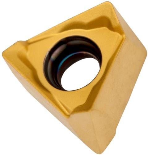 Fräswendeschneidplatte ISO TNGX 100408SR-M:M8330 D.2,8mm PVD beschichtet Gold