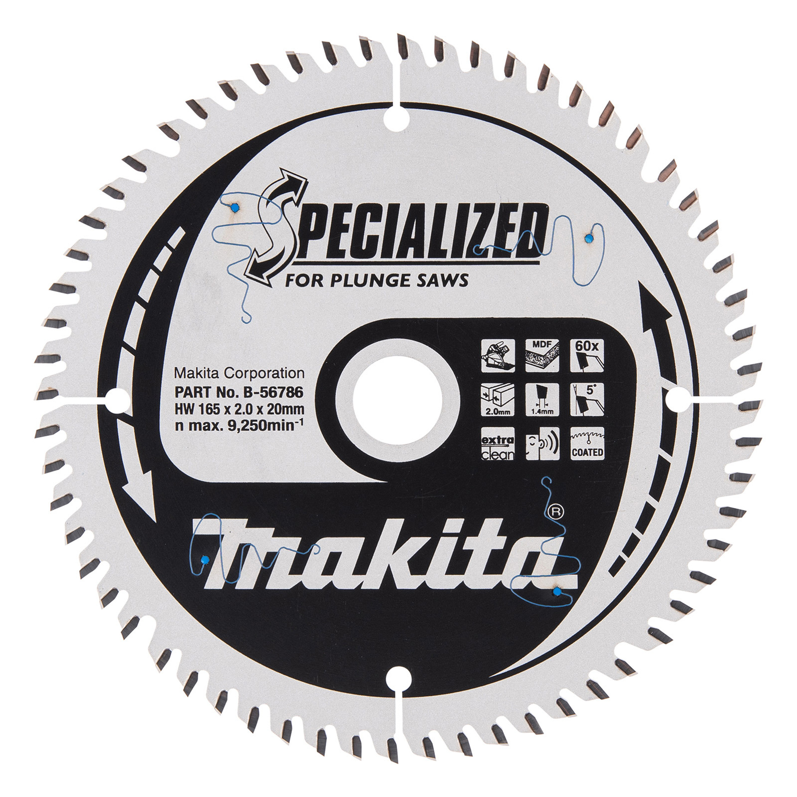 Makita SPECIALIZED Sägeblatt 165x20x60Z - B-56786