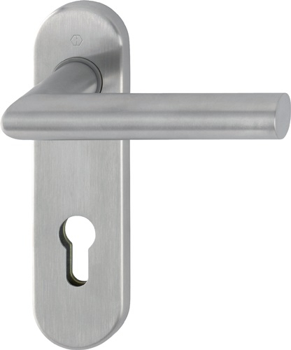 HOPPE FS-Garnitur Ams.FS-E1400/353KH VA F69 D/D TS 40-65mm PZ rd DIN L/R - 10722509