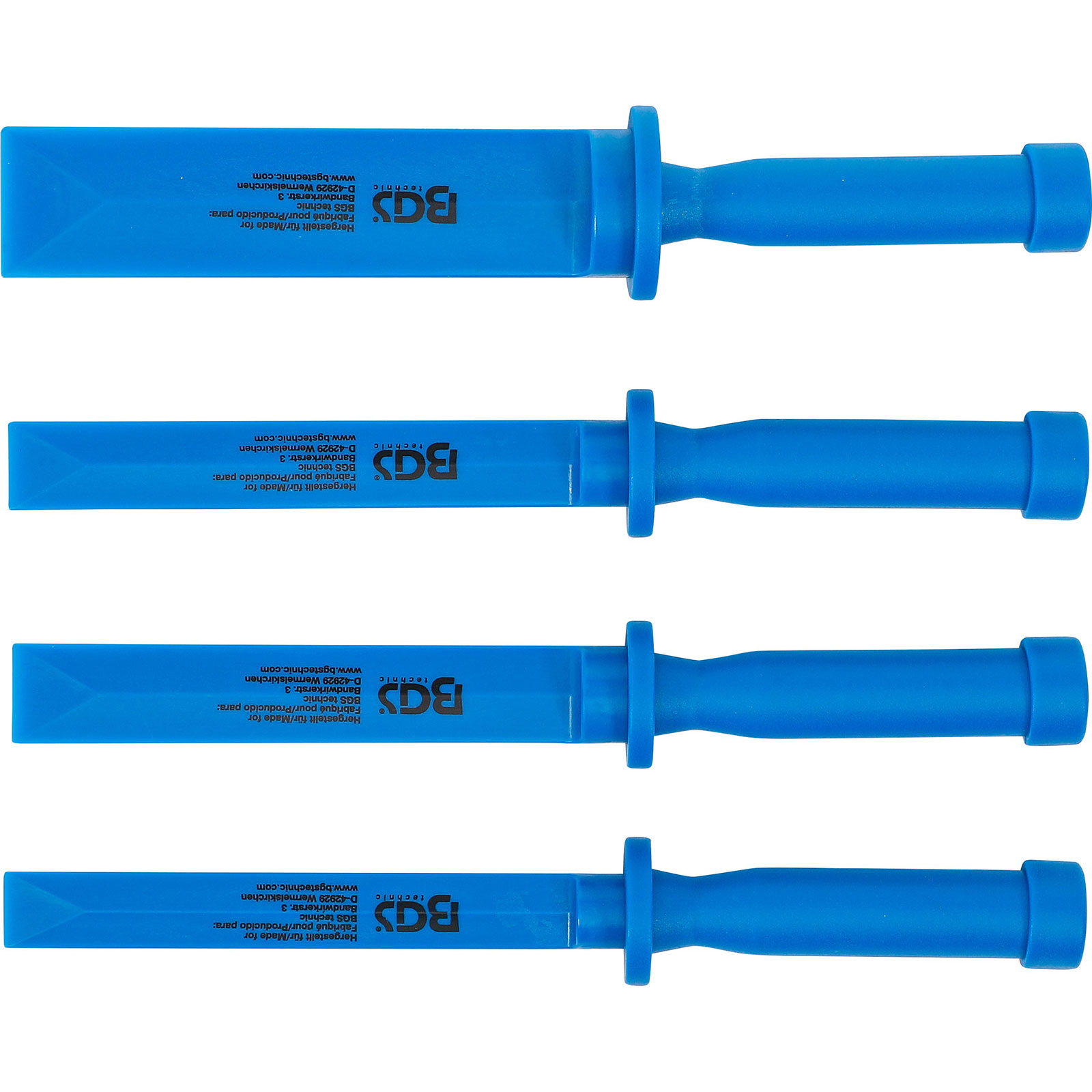 BGS Kunststoff-Schaber-Satz 19 - 22 - 25 - 38 mm breit 4tlg. - 366