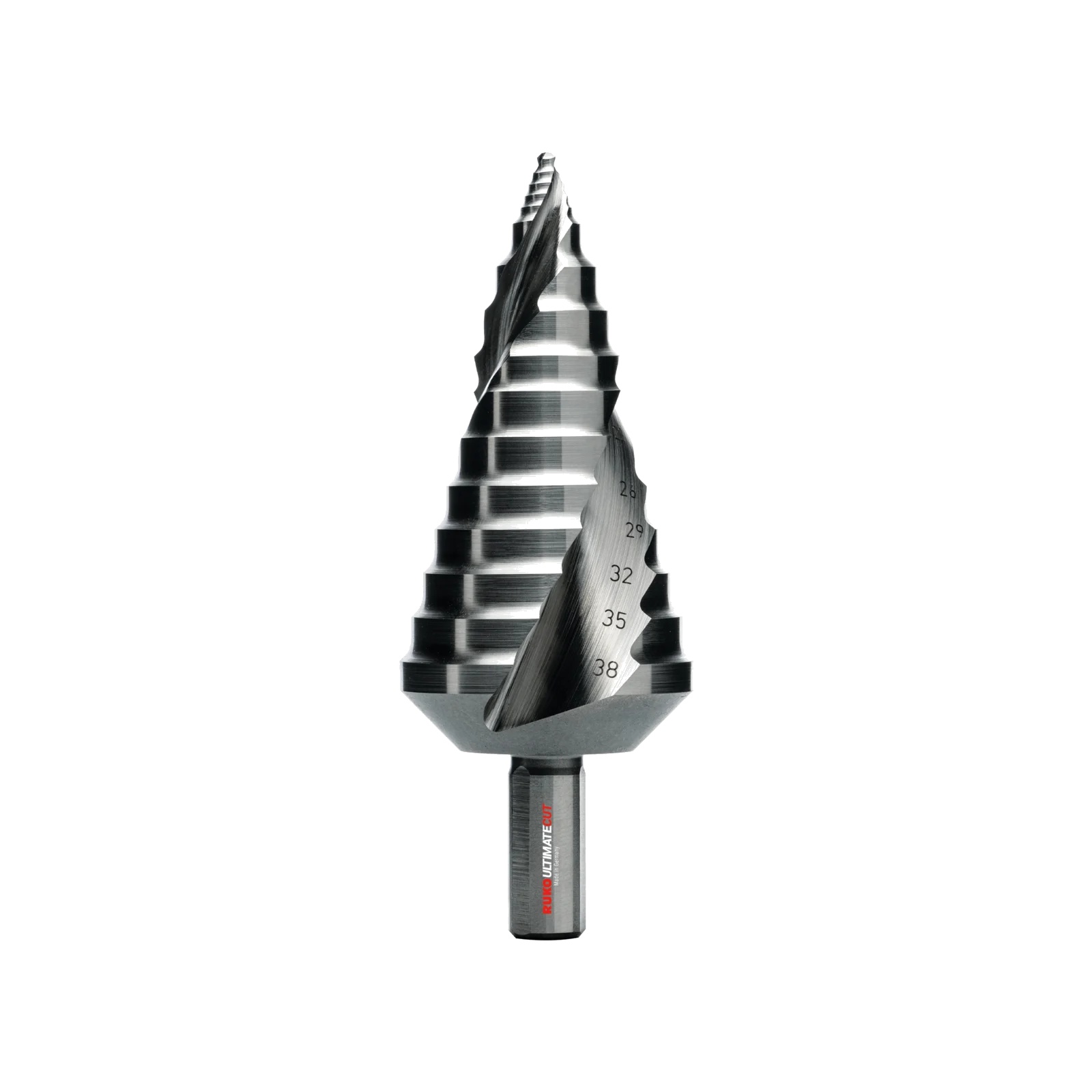 RUKO ULTIMATECUT Stufenbohrer HSS-Co 5 mit FLOWSTEP® Spitze Gr. 3 - 101653E