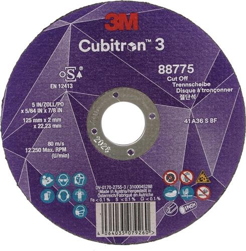 Trennscheibe Cubitron™ 3 D125x2mm ger.3M™ Cubitron™ 3 Bohr.22,23mm 3M