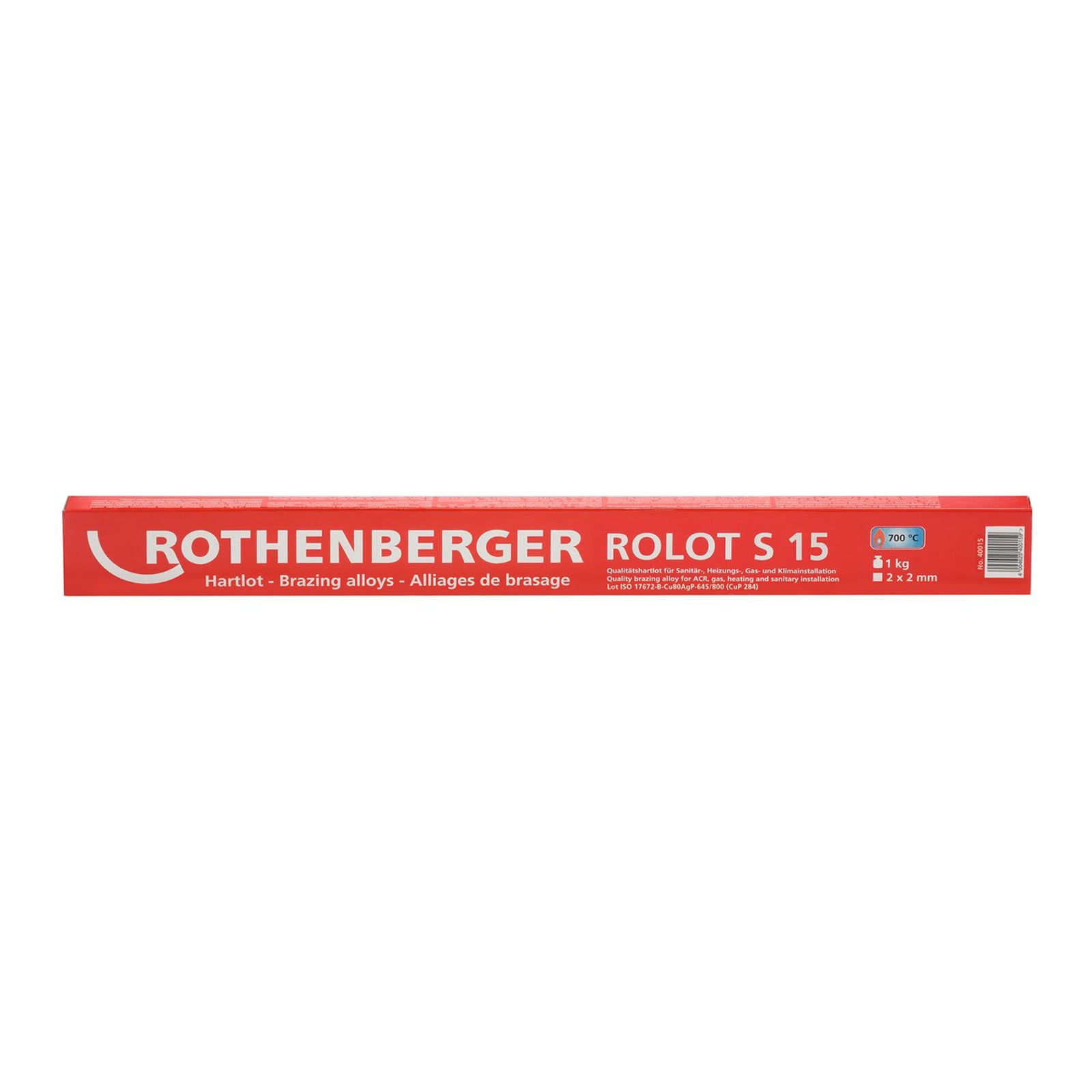 ROTHENBERGER ROLOT S15,nach ISO 17672, 2x2x500mm, 1kg - 40015