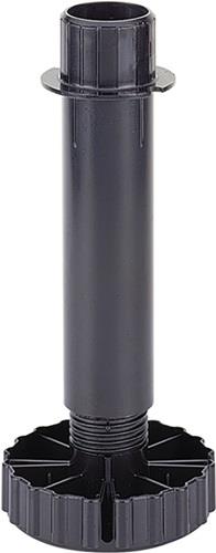 Hettich Sockelverstellfuß Korrekt Kunststoff schwarz 130 mm Bereich -6/+30 mm - 61852