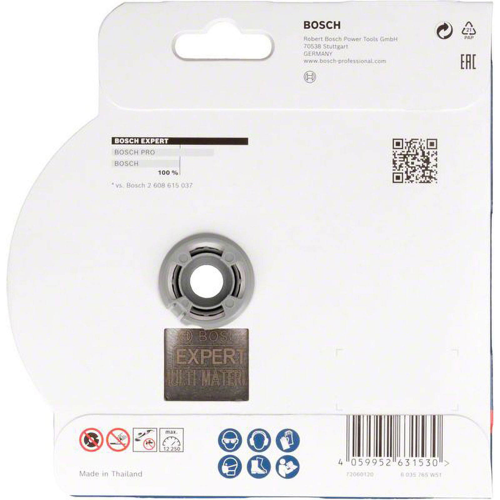 Bosch EXPERT MultiMaterial X-LOCK Diamanttrennscheiben 125 x 22,23 x 2,4 x 12 mm - 2608901597