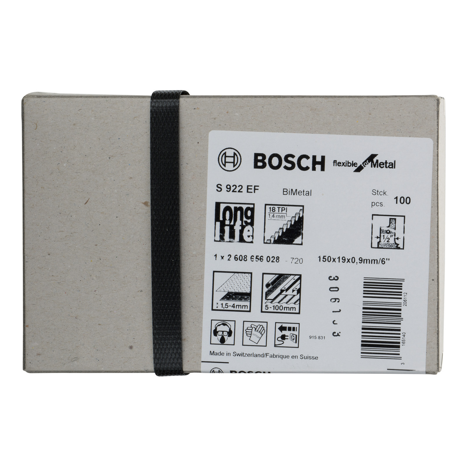 Bosch 100x Säbelsägeblatt S 922 EF Flexible for Metal - 2608656028