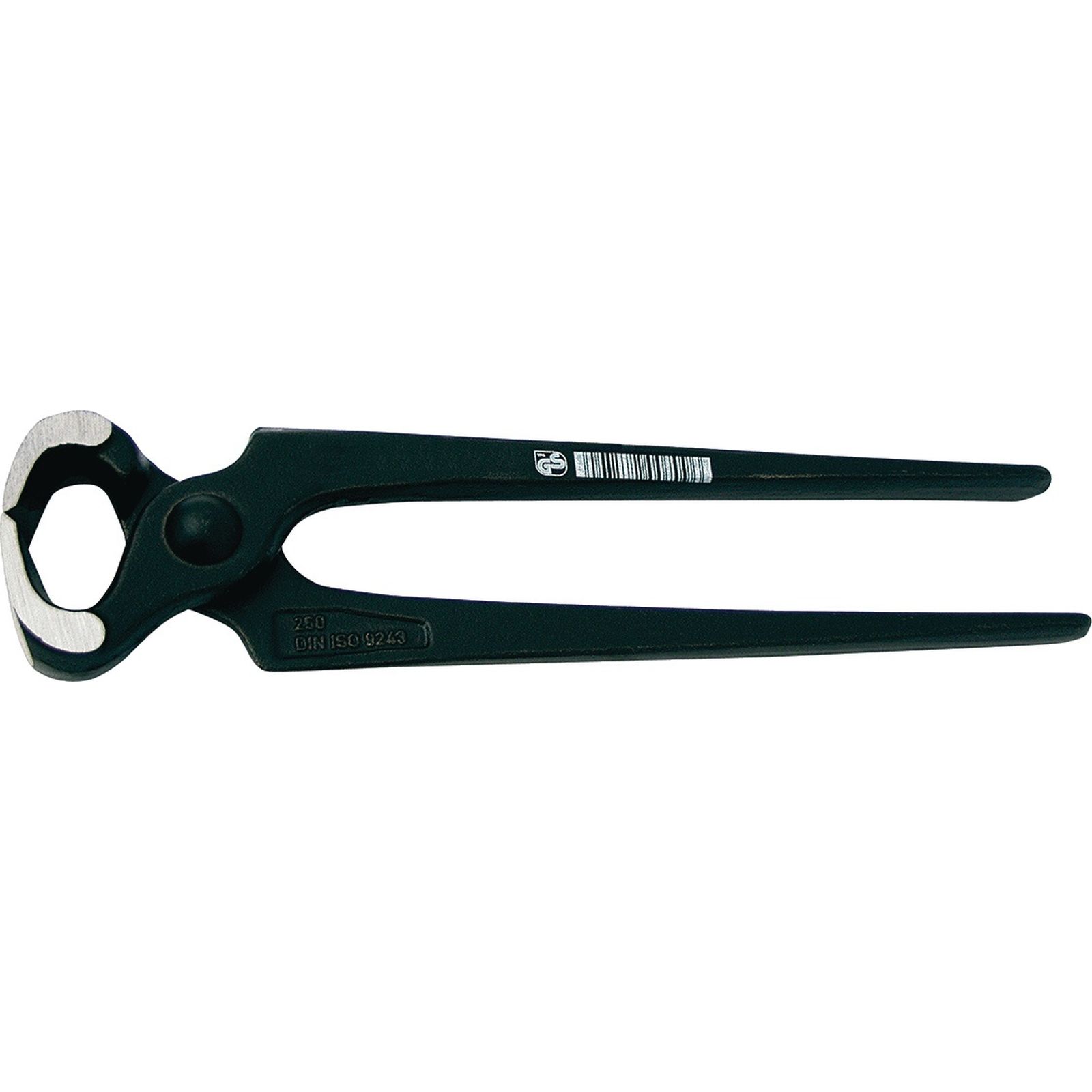 Kneifzange Gesamt-L.180mm Kopf pol.Zange schwarz lack.TECWERK