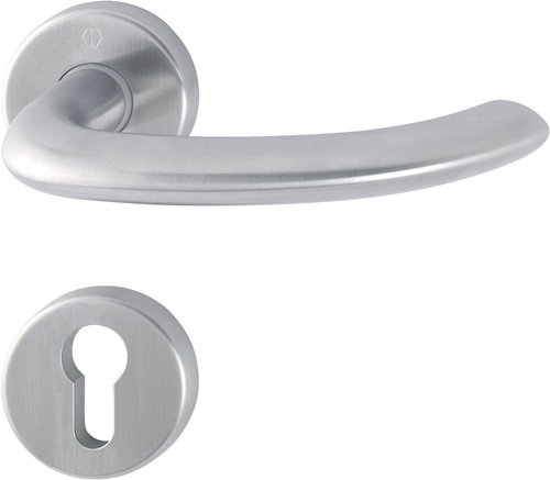 HOPPE Rosettengrt.Mar.E1138Z/42KV/42KVS VA F69 rd.PZ DIN L/R D/D - 3042484