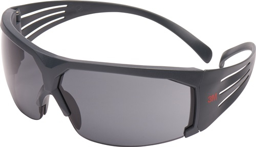 3M Schutzbrille SecureFit-SF600 EN 166 Bügel grau Scheibe grau PC - 7100112716