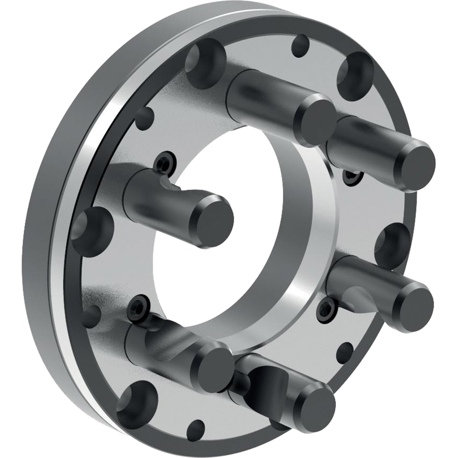 Röhm Stahl-Zwischenflansch nach DIN ISO 702-2 Flanschgröße 6 Ø 181 futterseitig nach DIN 6350 - 1349489