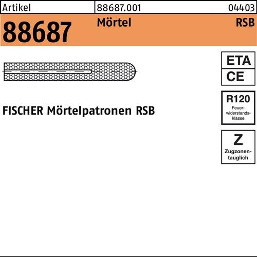 Mörtelpatrone R 88687 RSB 10 10 Stück FISCHER
