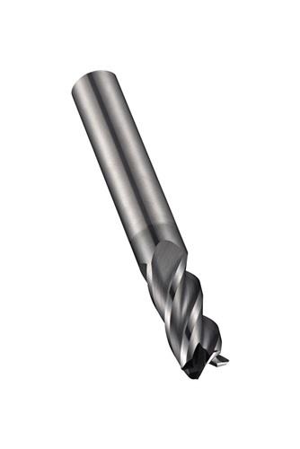 Schaftfräser S763 D.12mm R.2mm Gesamt-L.75mm Schneiden-L.25mm HM AlCrN 40Grad