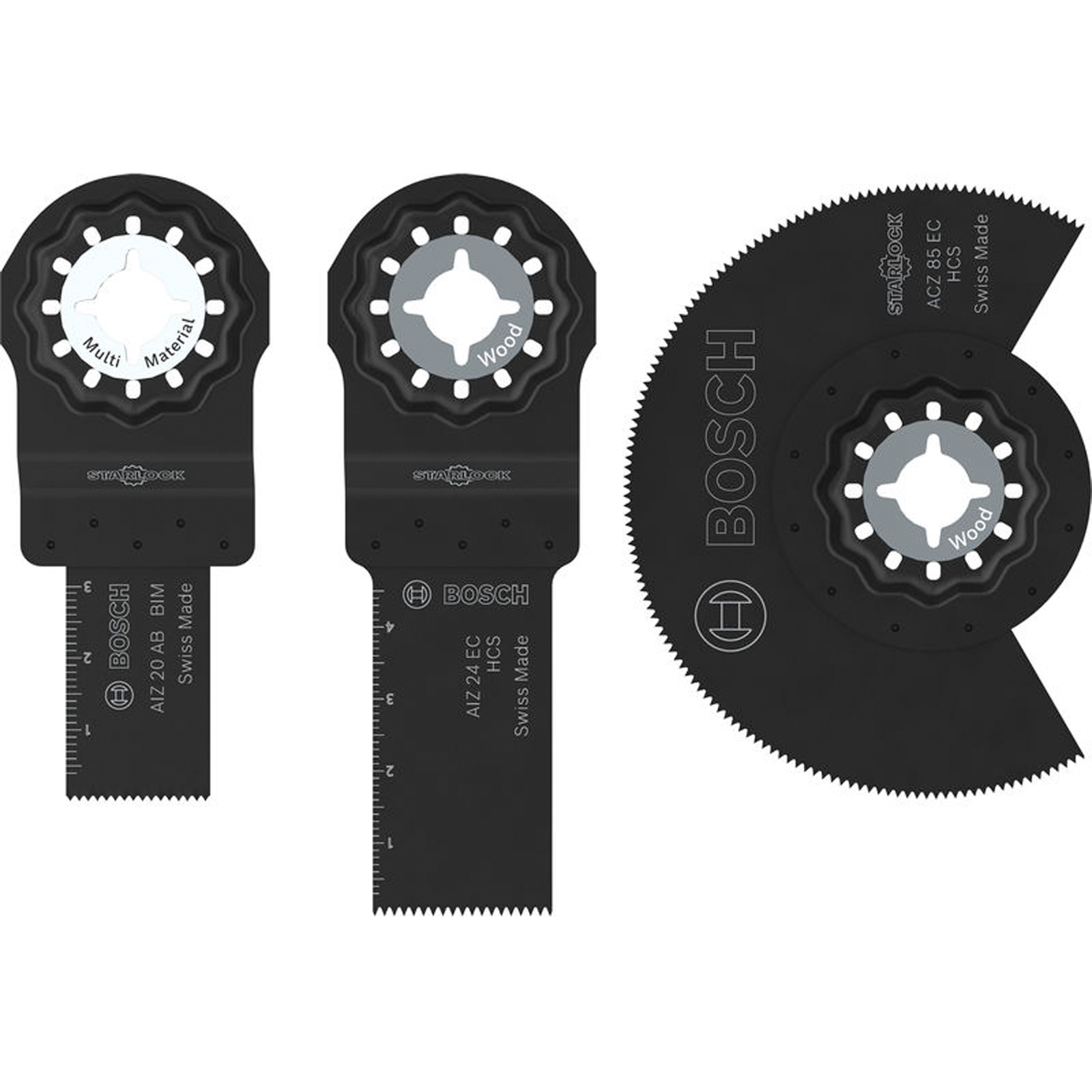 Bosch Holz- und Weichmetall-Blatt-Set für oszillierende Multifunktionswerkzeuge3-tlg. - 2608669333