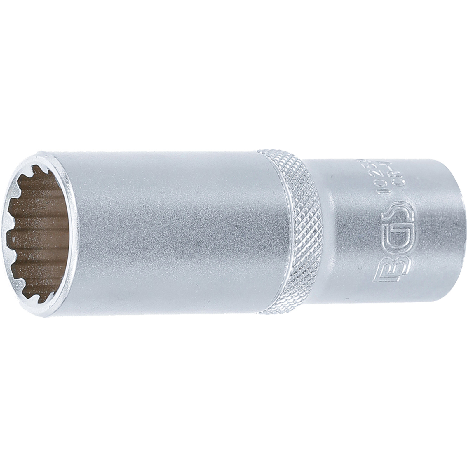 BGS Steckschlüssel-Einsatz Gear Lock tief Antrieb Innenvierkant 12,5 mm (1/2") SW 19 mm - 10259