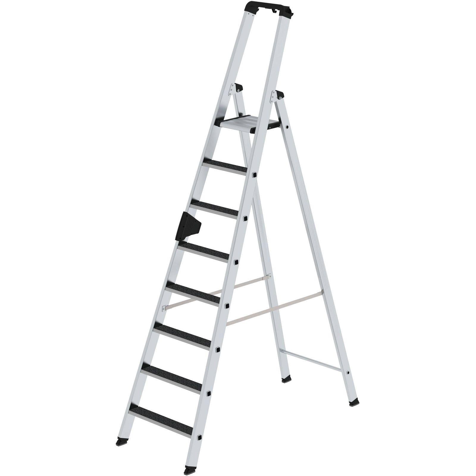 Günzburger Steigtechnik Stufen-Stehleiter einseitig begehbar mit clip-step R13 8 Stufen - 041628
