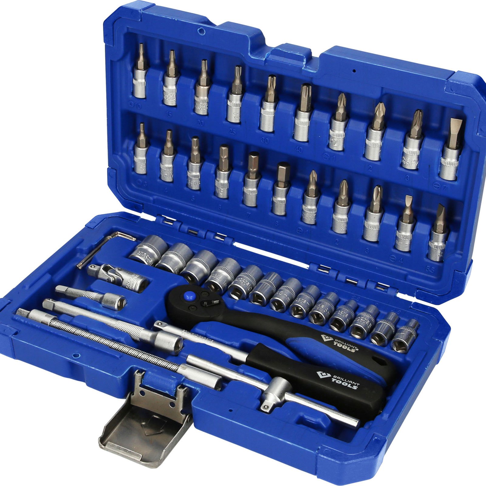 BRILLIANT TOOLS 1/4" Steckschlüssel-Satz 46tlg. - BT020046