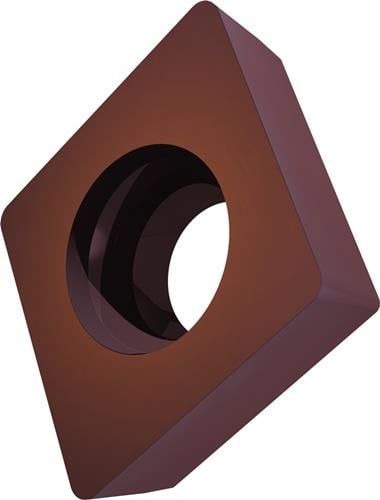 Drehwendeschneidplatte ISO CCMW 060204:T8415 D.2,8mm PVD beschichtet Goldbraun