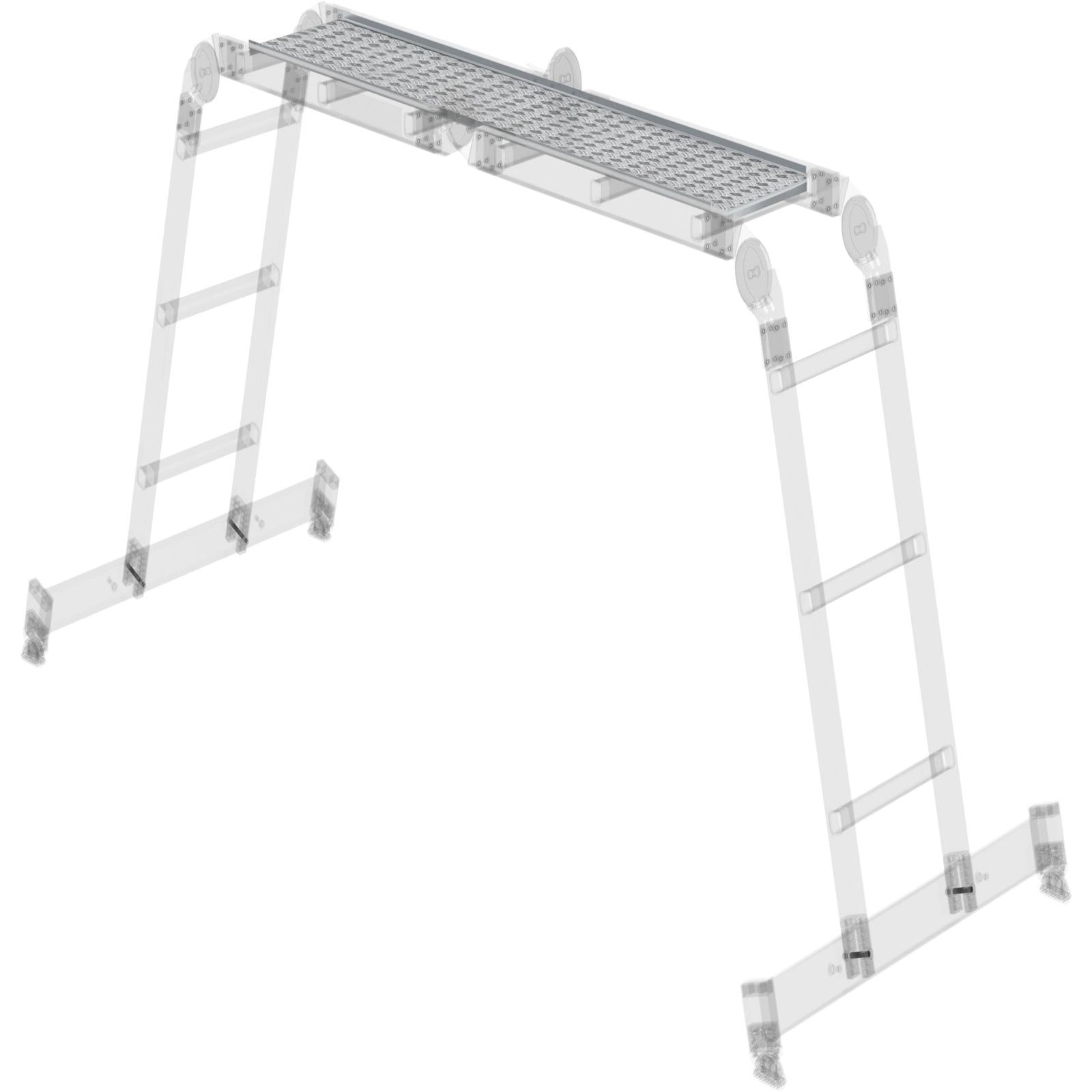 Günzburger Steigtechnik Aluminium-Riffelblechbelag passend für Vielzweckleiter