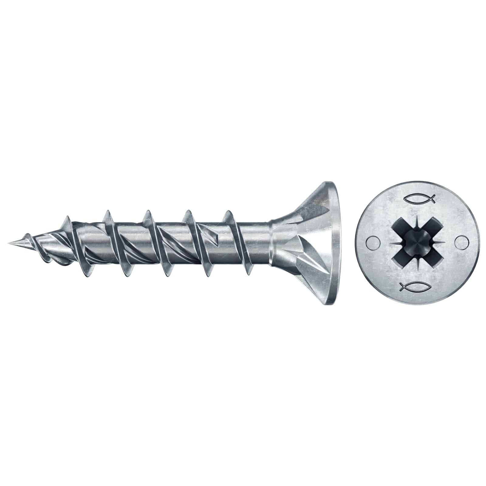 fischer Spanplattenschraube PowerFast FPF II CZF 5,0 x 20 BC 130 Senkkopf Kreuzschlitz PZ Vollgew. - 577675