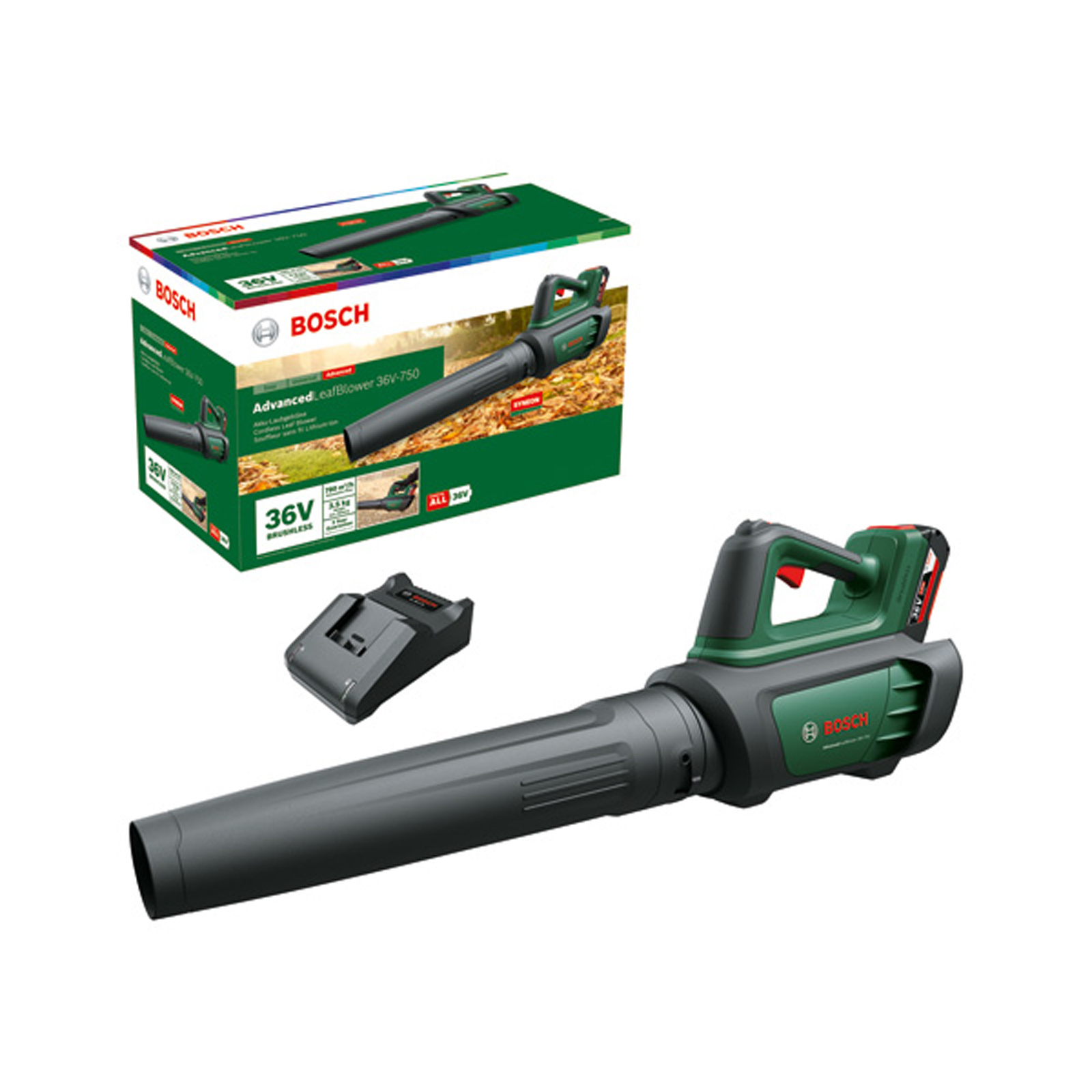 Bosch Akku-Laubbläser AdvancedLeafBlower 36V-750 1 Akku Ladegerät - 06008C6000