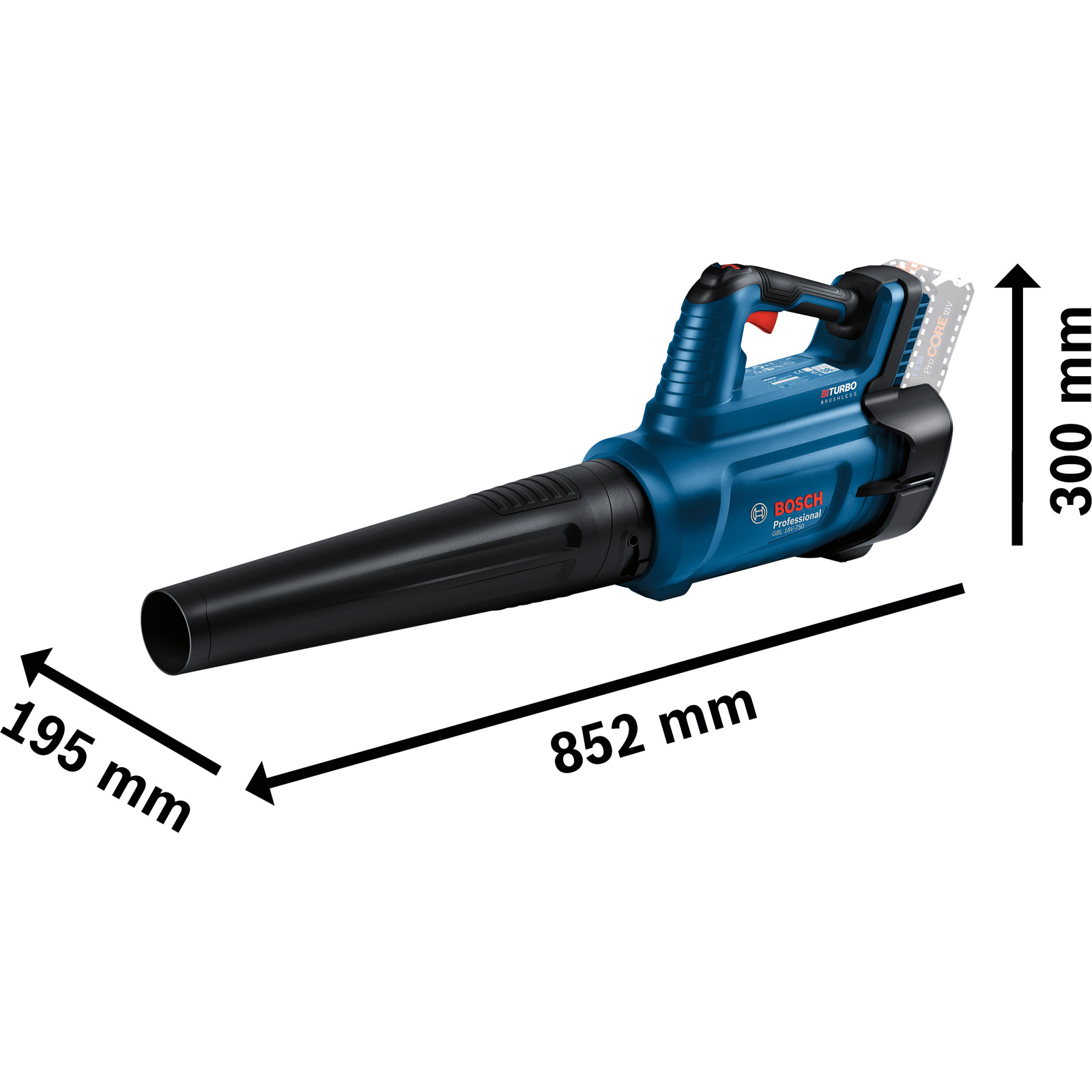 Bosch Akku-Gebläse GBL 18V-750 Solo - 06008D2000