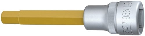 Hazet Steckschlüsseleinsatz 986L 1/2" Innen-6-kant L 100 mm - 986L-10"