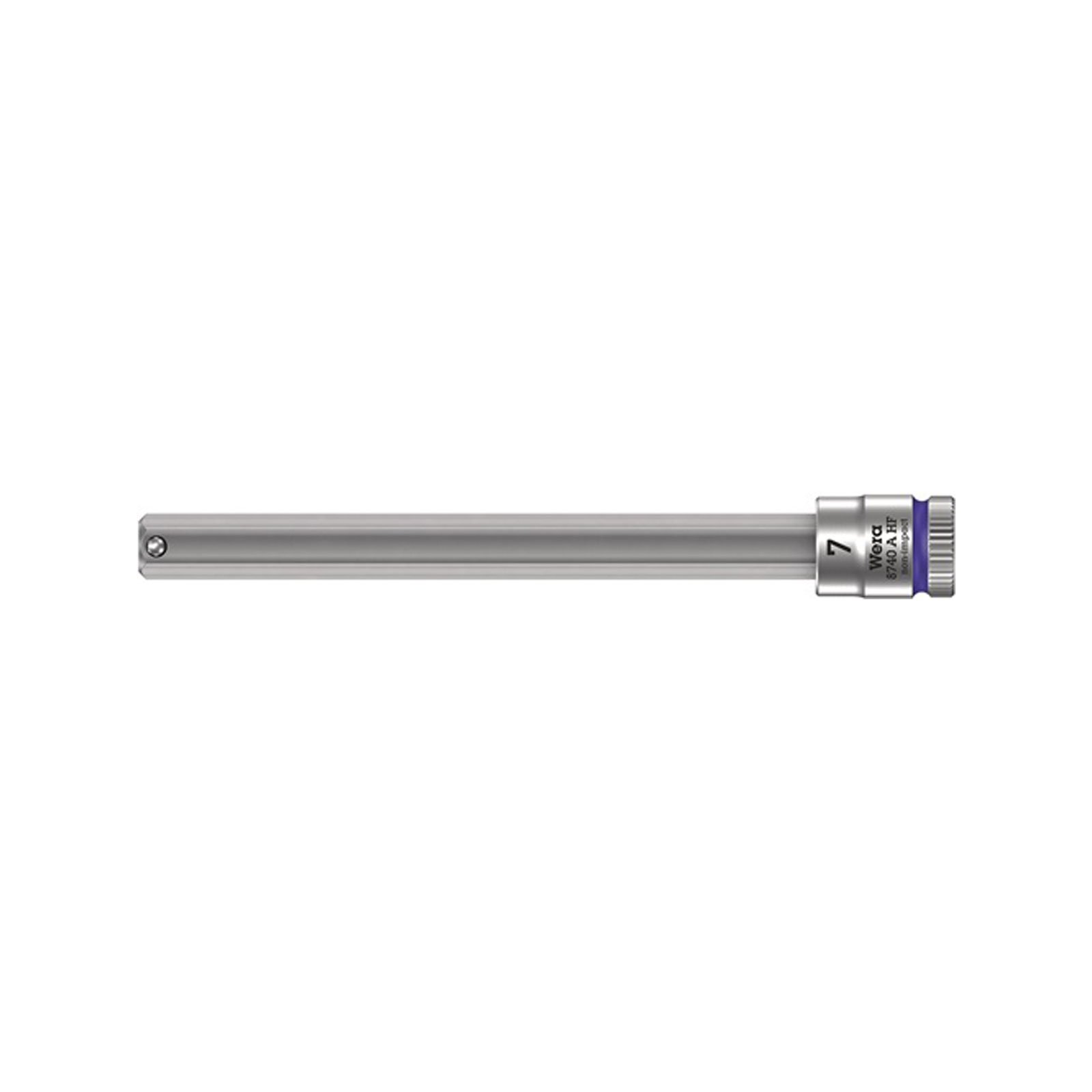 Wera Steckschlüsseleinsatz 8740 A HF 1/4" SW 7 mm Länge 100 mm - 5003342001
