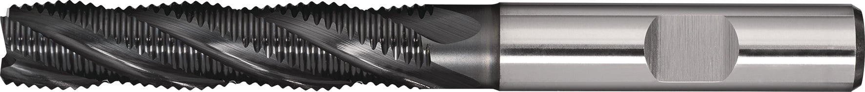 Schaftfräser DIN 844 Typ HR D.12mm HSS-Co PM ALCRONA Weldon Z.4 lang TECWERK