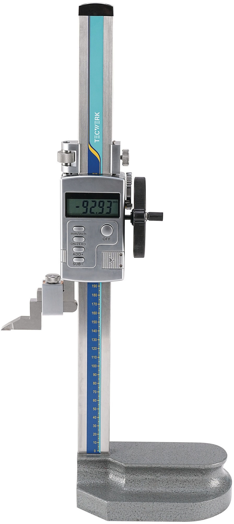 Höhenmess- u.Anreißgerät 300mm dig.0,01 mm,0,0005 inch TECWERK