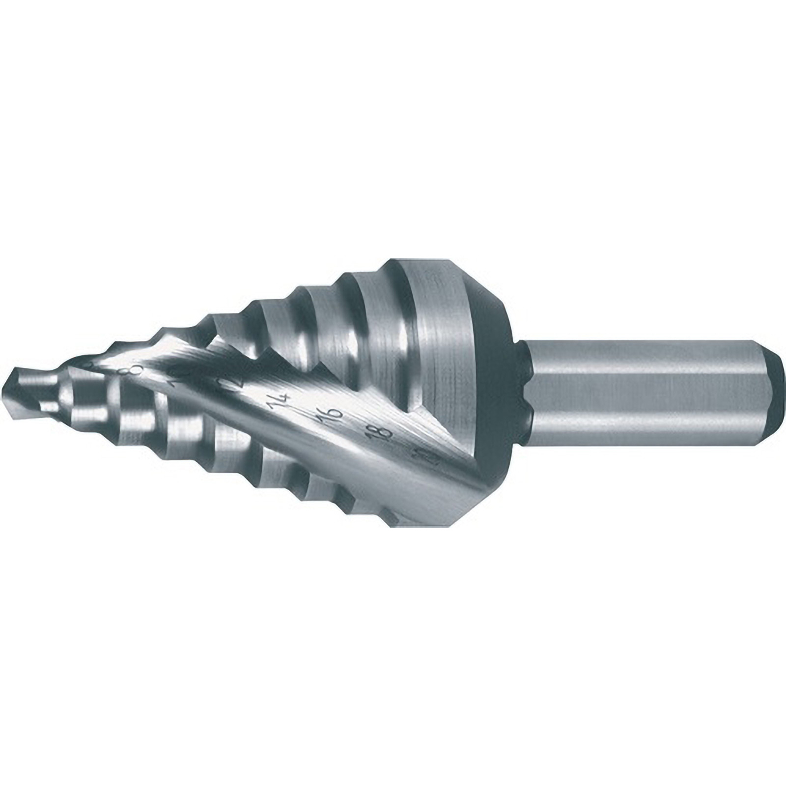 RUKO Stufenbohrer HSS spiralgenutet mit Kreuzanschliff kurz Ø 4 - 20 mm - 101062