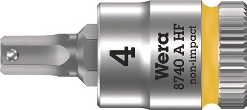 Wera Steckschlüsseleinsatz 8740 A HF 1/4" SW 4 mm Länge 28 mm - 5003333001