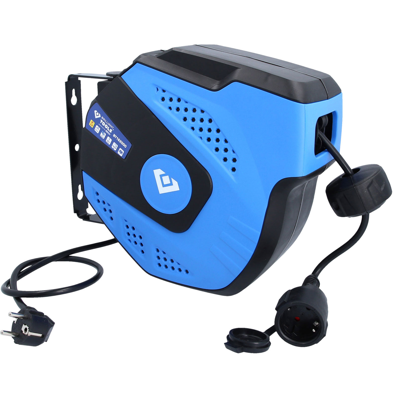 BRILLIANT TOOLS Automatischer Kabelaufroller 15 + 1 m - BT162000