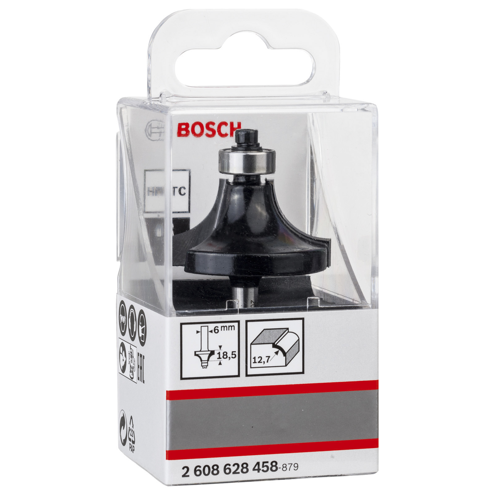 Bosch Abrundfräser 6 mm R1 12,7 mm D 38,1 mm L 18,6 mm G 60 mm - 2608628458