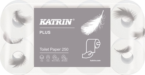 KATRIN Toilettenpapier Katrin Plus 250 3-lagig 250 Blatt - 104872