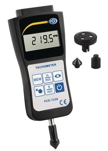 Handtachometer PCE-T236 5-99999 U/min (optische Drehzahlmessung) Genauigk.±0,05%
