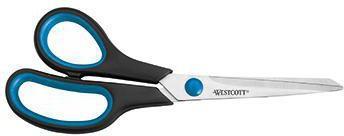 Westcott Schere Easy Grip E-30282 00 20cm Linkshänder blau
