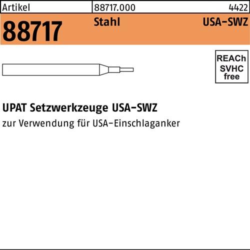Setzwerkzeug R 88717 USA-SWZ M8 Stahl 1 Stück UPAT