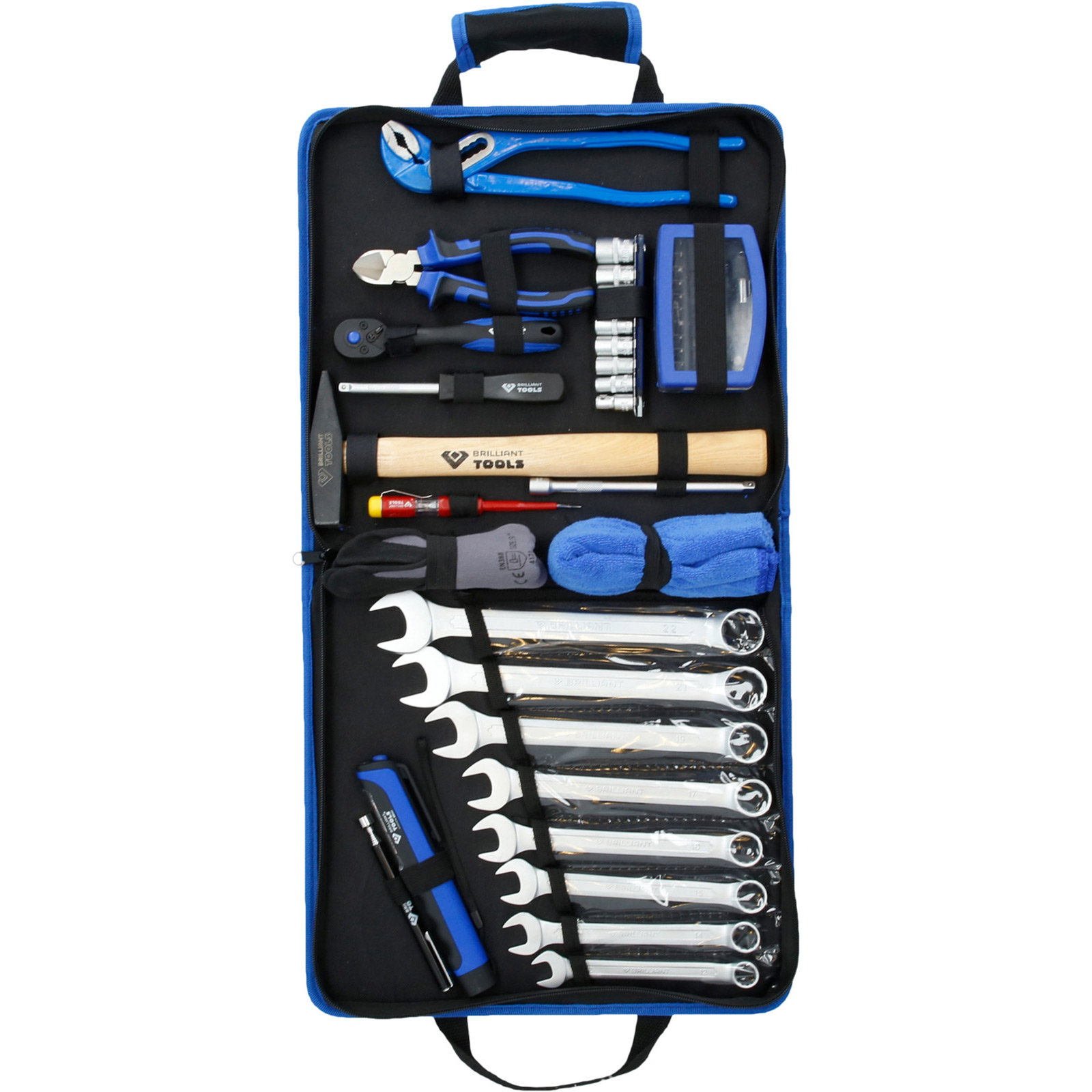 BRILLIANT TOOLS Universal-Werkzeug-Satz 58tlg. in Nylontasche